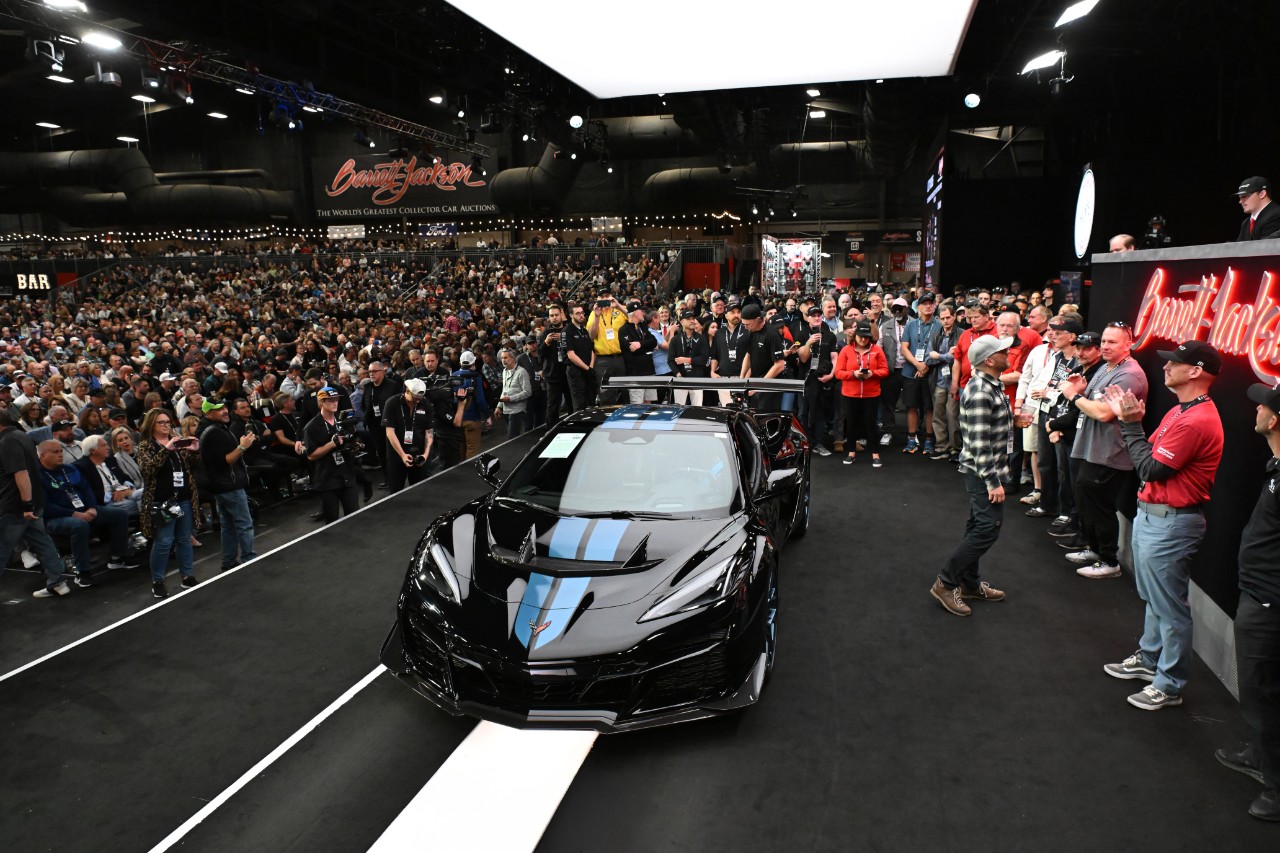 2025 Corvette ZR1 VIN 001 at the Barrett-Jackson Scottsdale Auction 2025 Corvette ZR1 VIN 001 at the Barrett-Jackson Scottsdale Auction
