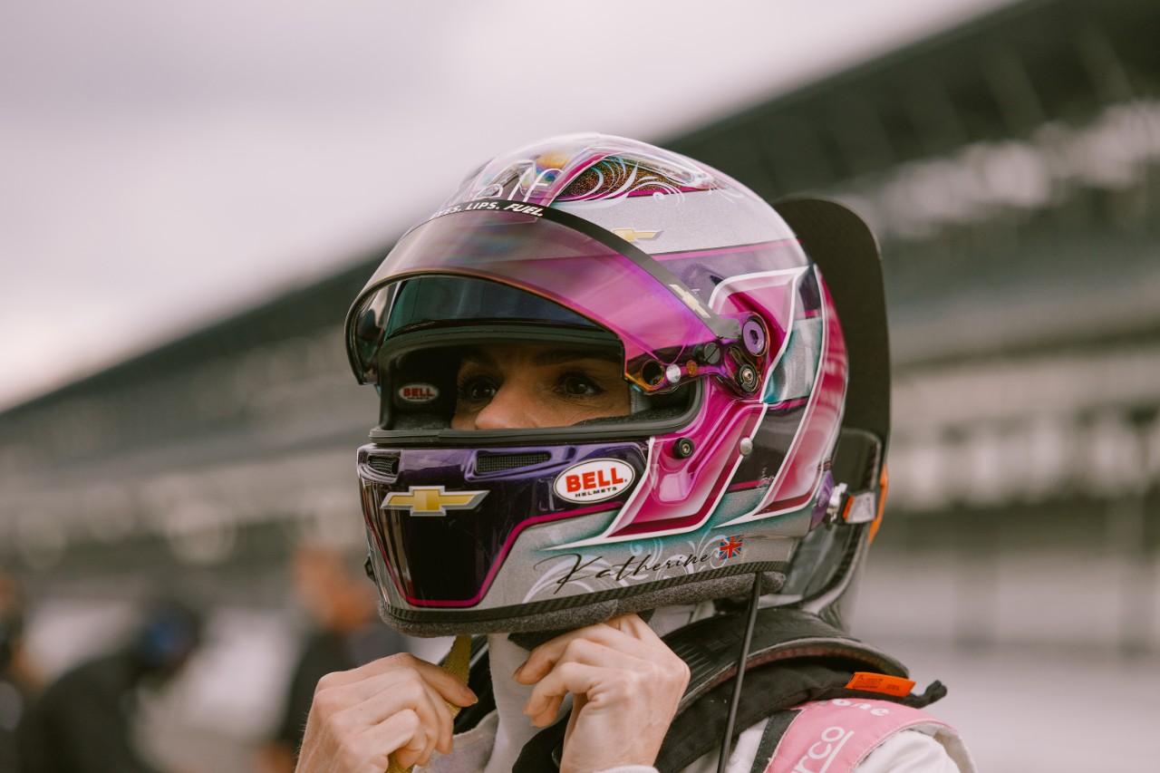 Katherine Legge at the Indianapolis Motor Speedway